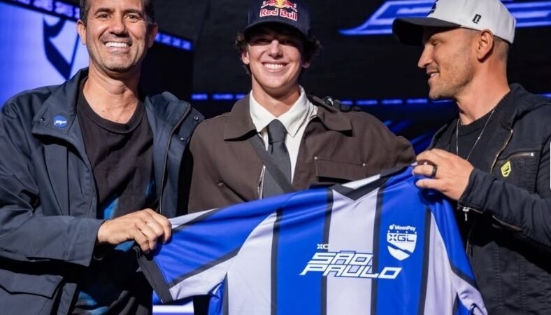 Bob Burnquist e o Gerente da Equipe São Paulo